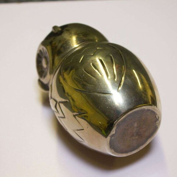 1968 Raimond Silver Mfg Italy. Silverplated Owl Bank Mid-Century Modern - Picture 6 of 6